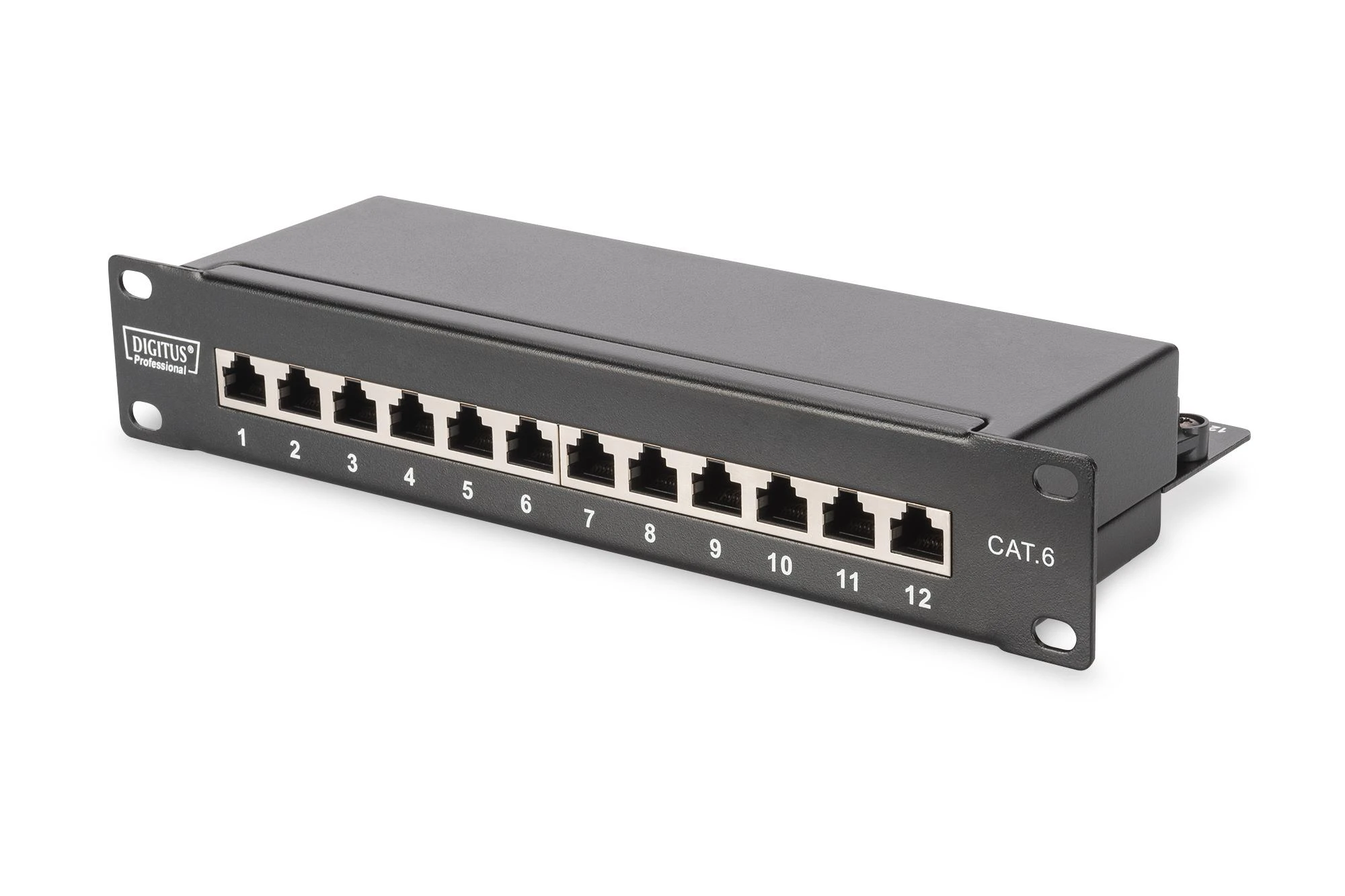 Assmann Electronic DIGITUS Patch Panel 10 colių Cat6 12 prievadų ekranuotas 10 colių