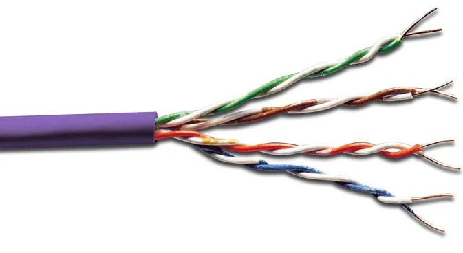Assmann Electronic DIGITUS CAT 6 U-UTP instaliacinis kabelis žaliavinis ilgis 100 m popierinė dėžutė LSOH AWG23 Simplex,