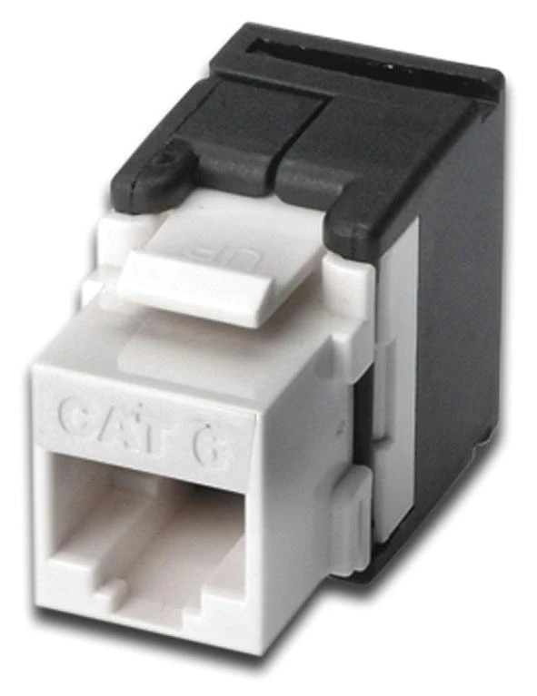 Assmann Electronic DIGITUS CAT 6 Keystone Jack neekranuotas RJ45 prie LSA jungtis be įrankių, įskaitant. kabelio raištis