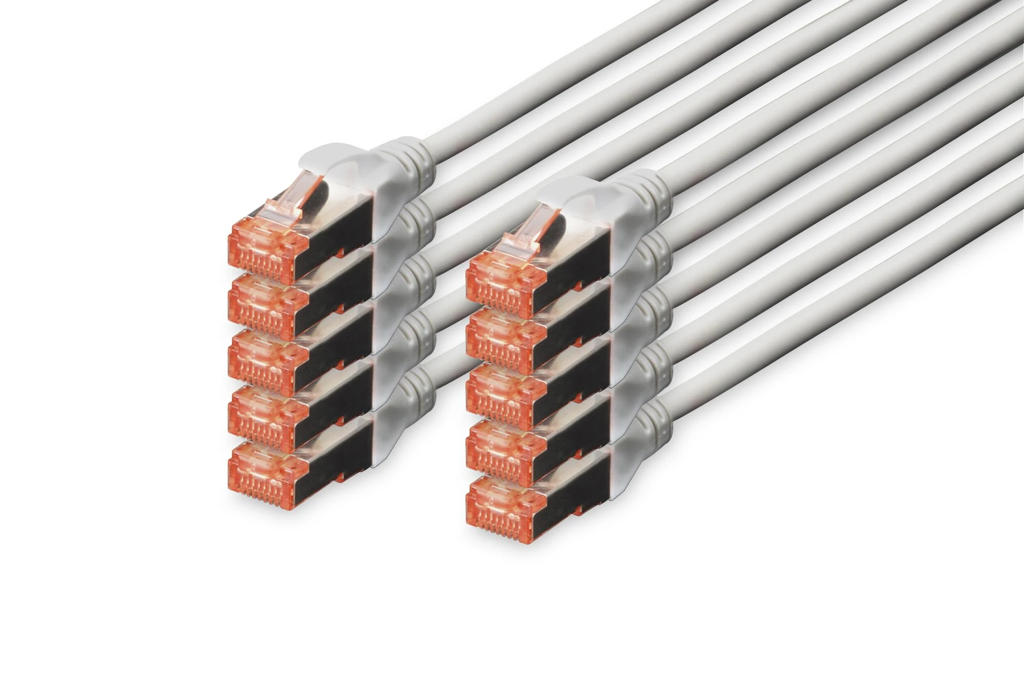 Digitus Patchcord CAT6, S-FTP, 0.5m, 10 vnt (DK-1644-005-10)