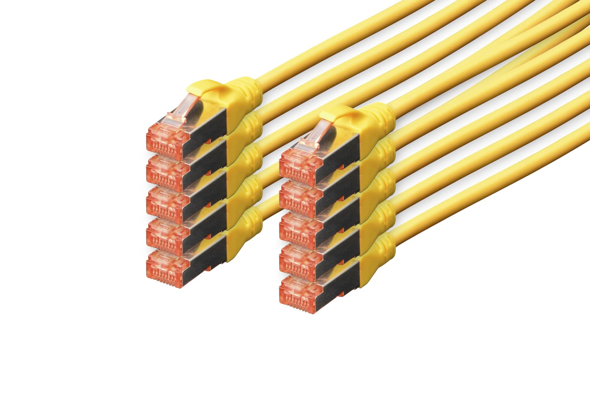 Digitus Patchcord CAT6, S-FTP, 0.5m, geltona, 10 vnt (DK-1644-005-Y-10)