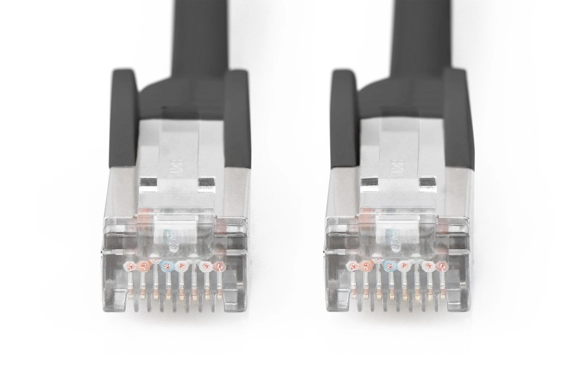 „Digitus CAT6 RJ45“ pataisos kabelis, 10,0 m, S-FTP AWG 27/7 LSZH, juodos spalvos