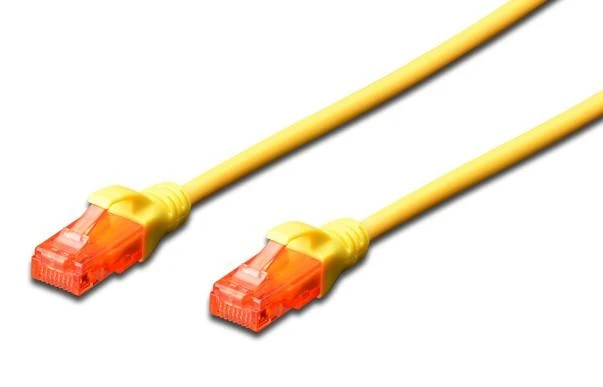 „Digitus Patch“ laidas | CAT 6 U-UTP | AWG 26/7 | Kabelio ilgis: 2 m | Geltona