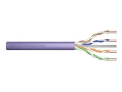 Assmann Electronic DIGITUS CAT 6 U-UTP patch cable raw ilgis 305m popierinė dėžutė AWG 26/7 LSZH simplex spalvotas pilkas