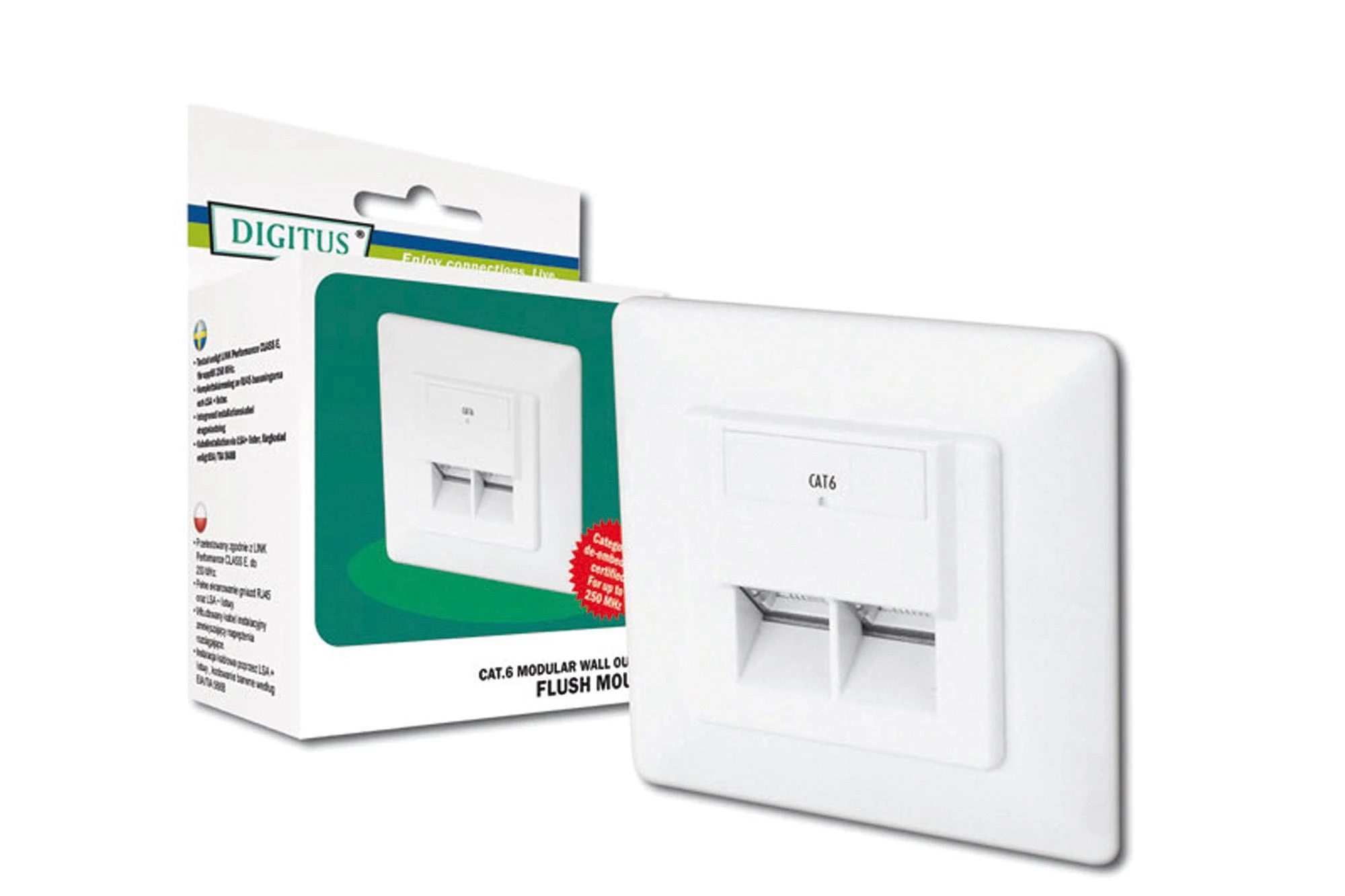 Digitus RJ-45 sieninis lizdas