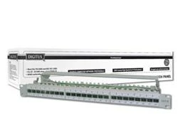 Assmann Electronic DIGITUS Komutacinė panelė 1HE 24 prievadų Cat6a ekranuota šviesiai pilka