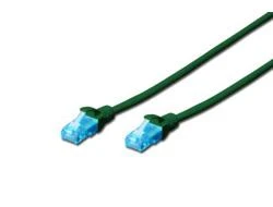 Digitus Kabelis krosowy patch cord RJ45-RJ45, kat.6A, S/FTP, AWG 26/7, LSOH, 0,25 m, žalias