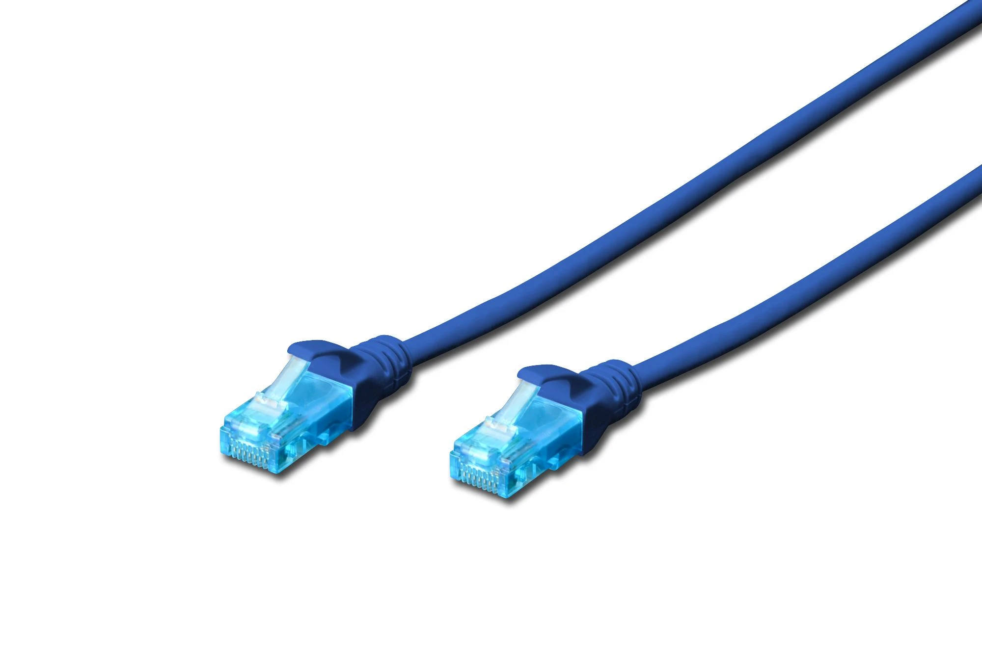 Assmann Electronic DIGITUS CAT 5e U-UTP patch kabelis PVC AWG 26/7 ilgis 0,5m spalva mėlynas