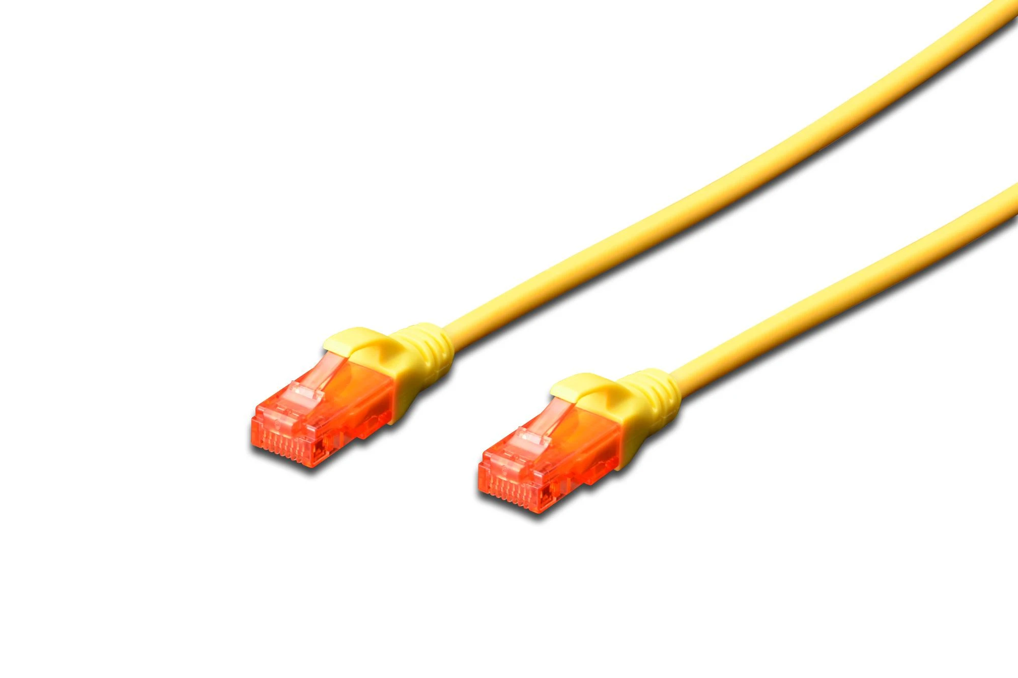 Assmann Electronic DIGITUS CAT 6 U-UTP patch kabelis PVC AWG 26/7 ilgis 2m geltona spalva