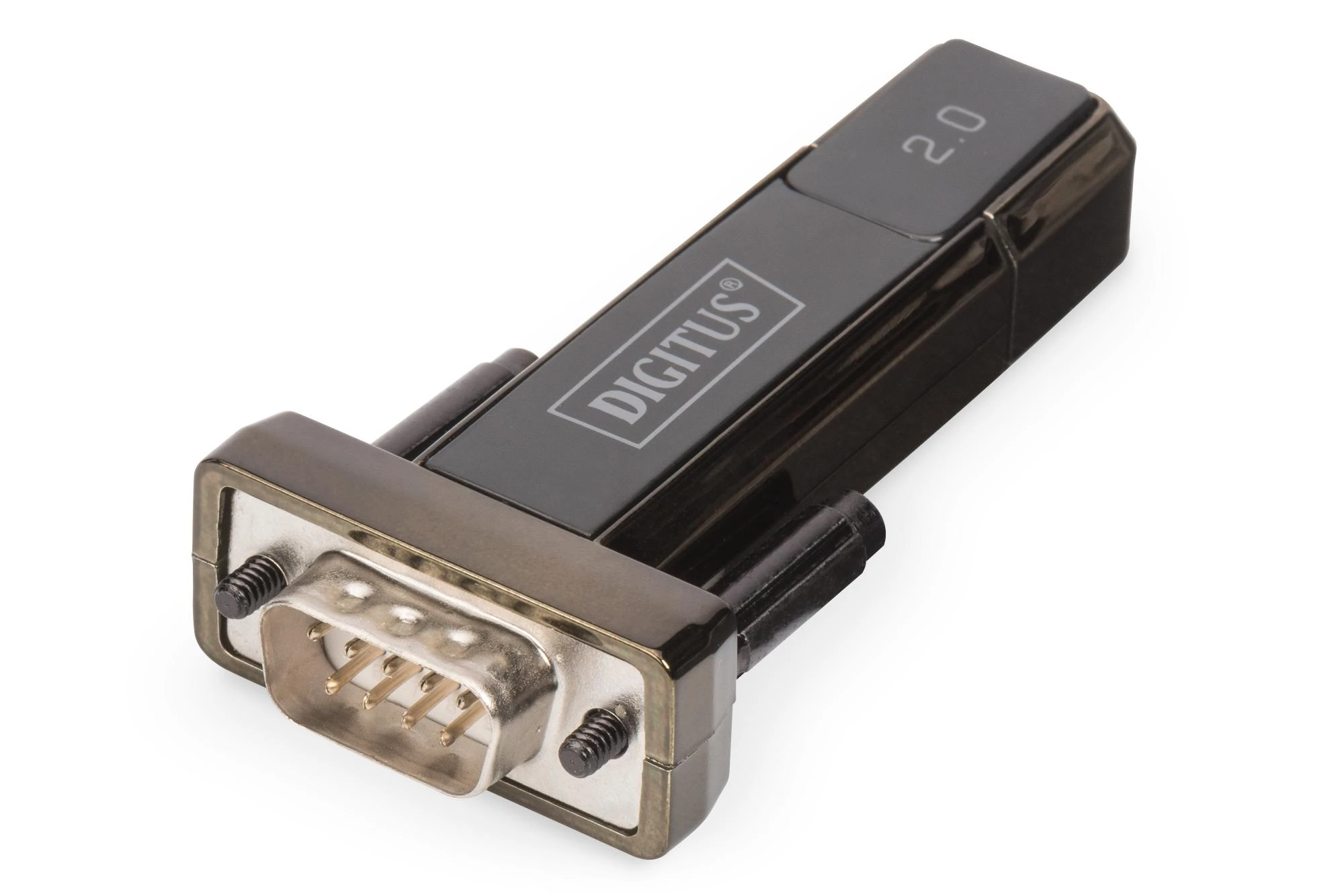Assmann Electronic Assmann elektroninis DIGITUS 40x keitiklis USB2.0 į serijinį RS232 įsk. USB laidas 80cm juodas FTDI/FT323RL Chipset
