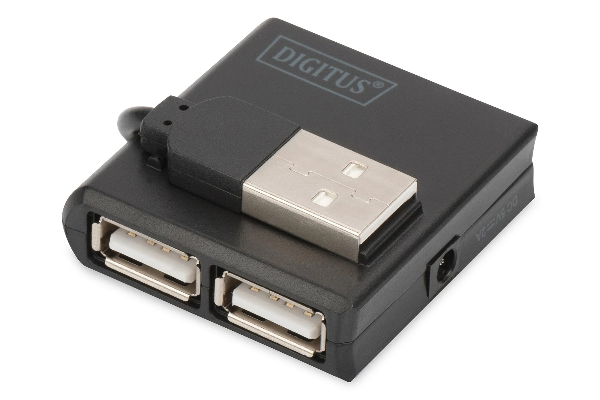 Assmann Electronic DIGITUS USB2.0 šakotuvas 4 prievadų 4xUSB A /F USB B mini F be maitinimo šaltinio, įskaitant. USB kabelis A/B mini