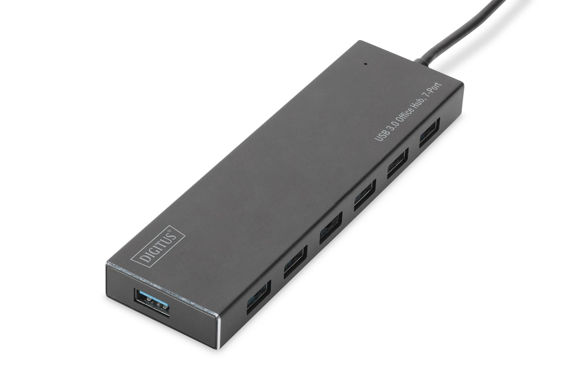 DIGITUS 7 prievadų USB 3.0 stotelė, pilkas aliuminio korpusas