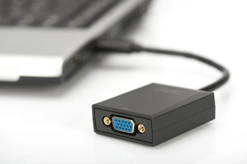 DIGITUS USB į VGA adapteris su kabeliu