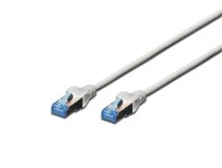 DIGITUS Patchkabel Cat6 S/FTP 2xRJ45 0.5m schw Hebelschutz Polybeutel