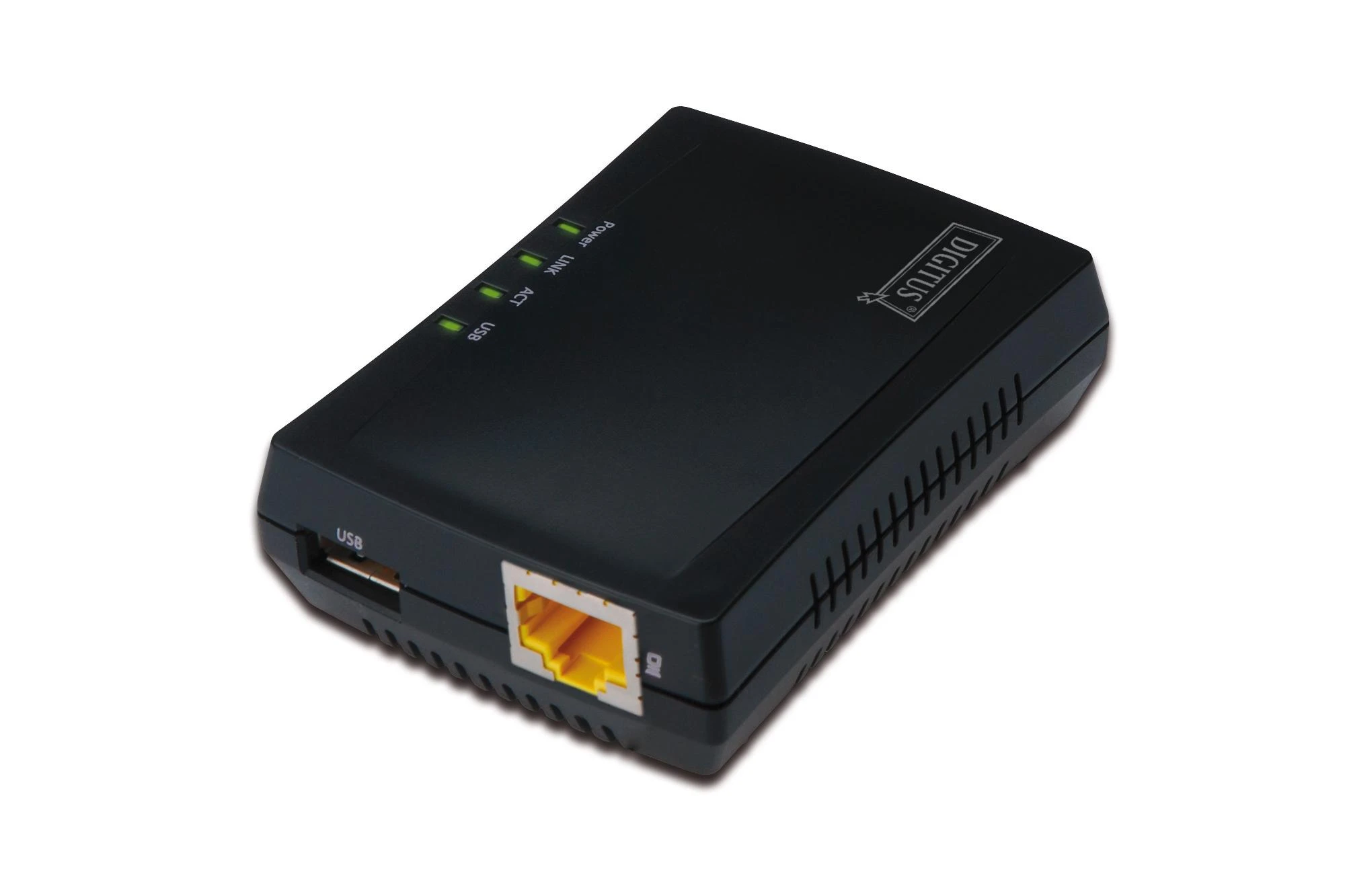 Assmann Electronic DIGITUS daugiafunkcis tinklo serveris 1xUSB2.0 spausdinimo serveris NAS ir tinklo USB šakotuvas 1xRJ45 10/100Mbps LAN