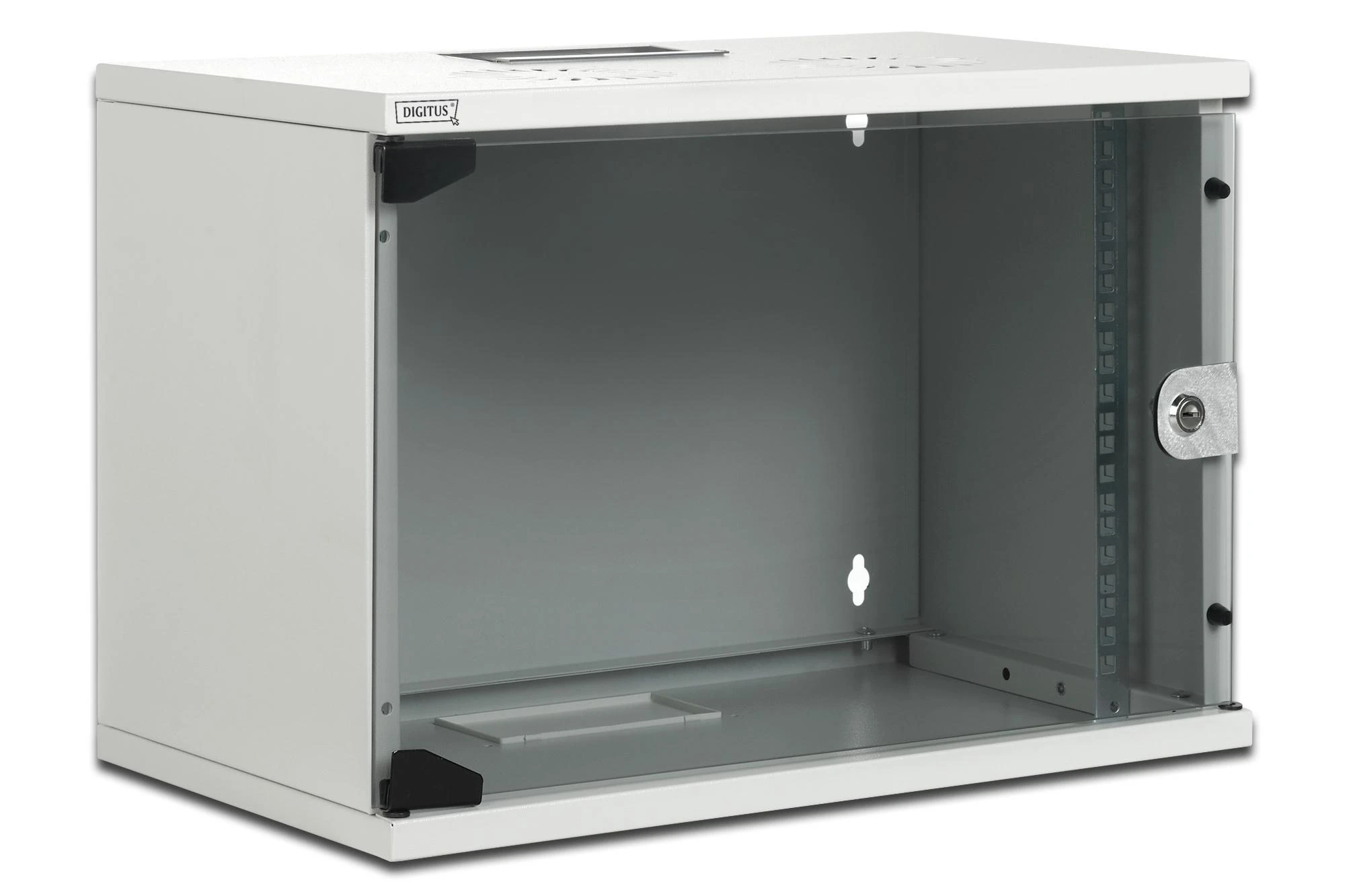 Assmann Electronic Assmann elektroninė DIGITUS sieninė spinta 19 colių 7HE RAL 7035 pilkas nemontuojamas H360mm x B520mm x T400mm be padėklo įsk. 8xsrews