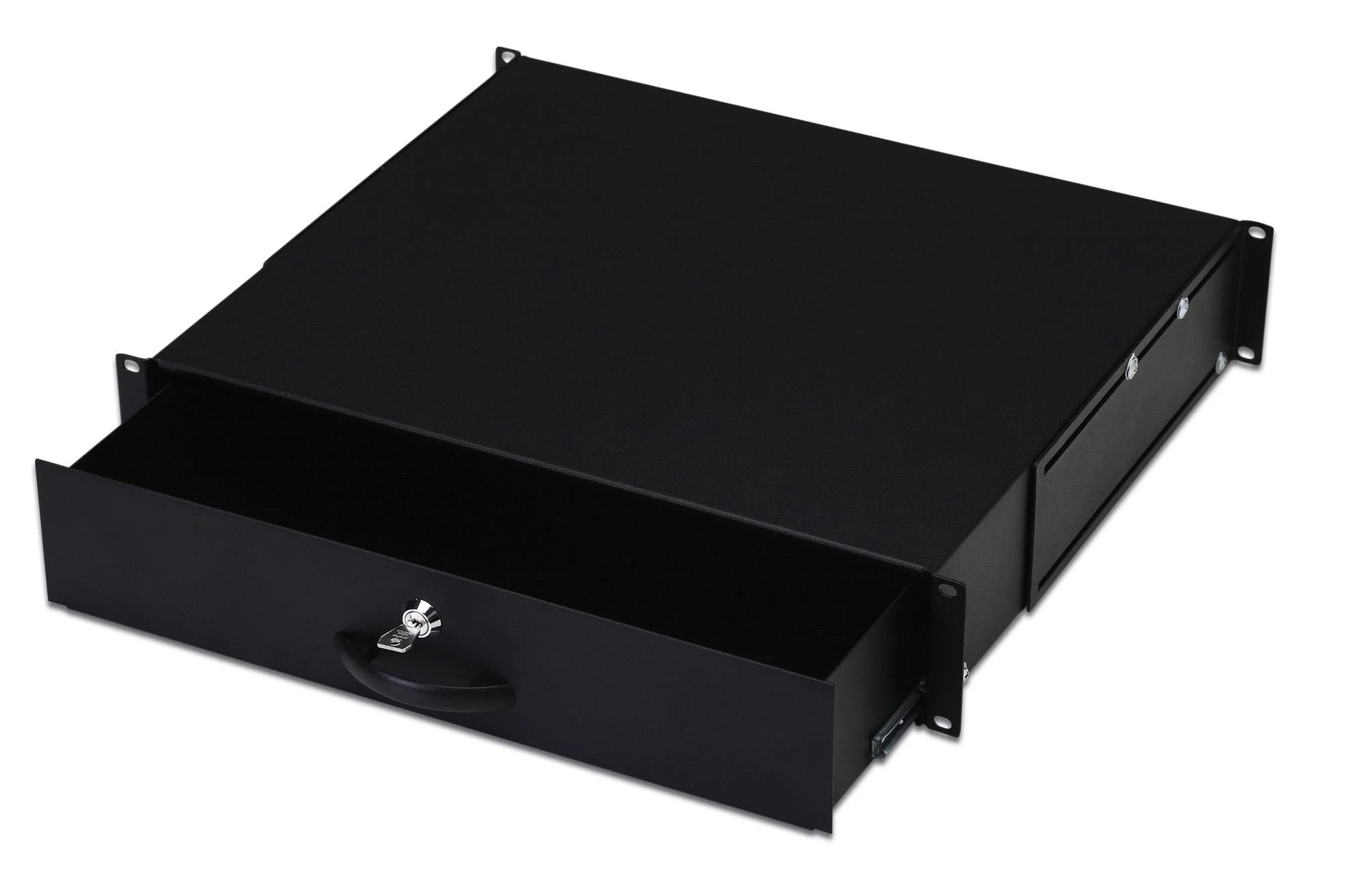 DIGITUS Schublade 2HE 483mm juodas abschliebar