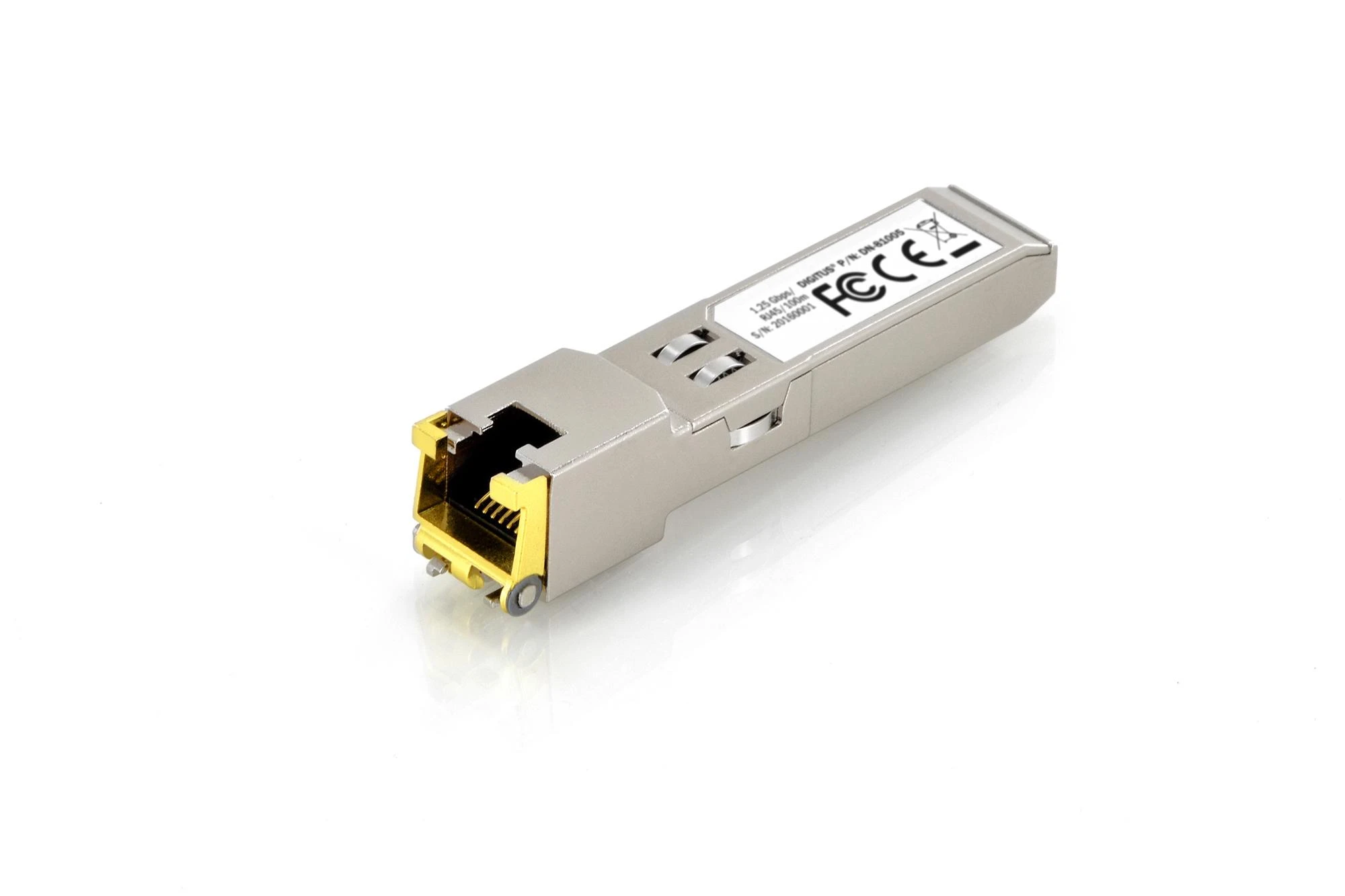 Šakotuvas Digitus 1,25 Gbps varinis SFP modulis, RJ45 | DN-81005 | SFP | Varis | RJ45 | 1250 Mbit/s | Maksimalus perdavimo atstumas 100 m