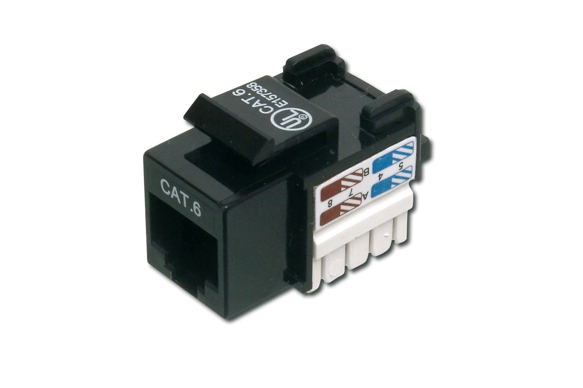 Assmann Electronic DIGITUS Keystone Modul Cat6 RJ45 neekranuoto kabelio montavimas per E klasės LSA juosteles