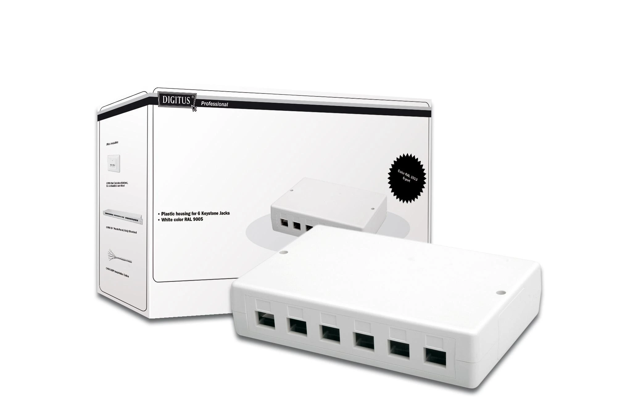 DIGITUS Consolidation-Point Box 6x Keystone lizdams
