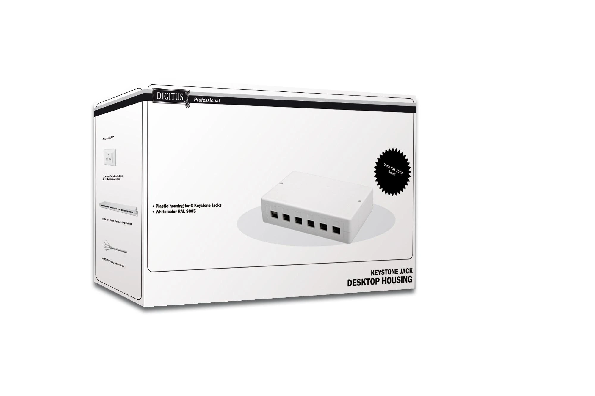 DIGITUS Consolidation-Point Box 6x Keystone lizdams