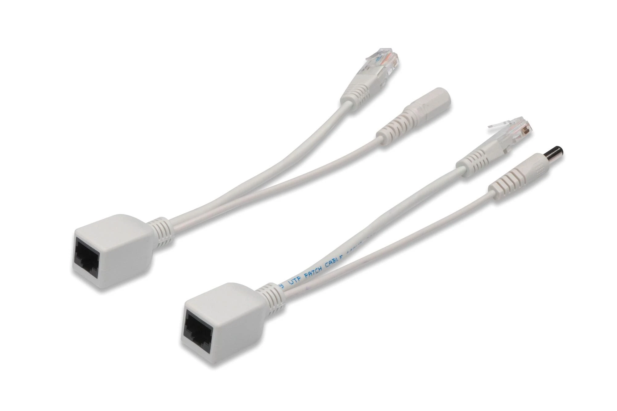 Assmann Electronic DIGITUS PoE kabelių rinkinys pasyvus iki max 5m 10/100Mbit RJ45 kištukai DC kištukas 5,5mm