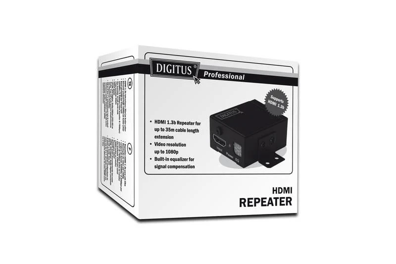 Šakotuvas Assmann Electronic Assmann elektroninis DIGITUS HDMI kartotuvas iki 35m 225MHz įsk. sieninis laikiklis