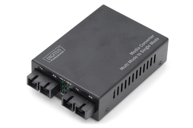 Šakotuvas Digitus Skaitmenas | Greitas Ethernet medijos keitiklis iš kelių į vienmodžius SC į SC, bangos ilgis 1310 nm | DN-82024 | SC | SC