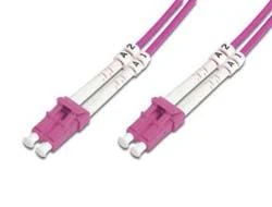 Assmann Electronic DIGITUS šviesolaidinis pataisymo laidas LC į LC Multimode OM4 - 2m dvipusis spalvotas RAL4003 ilgis 2m