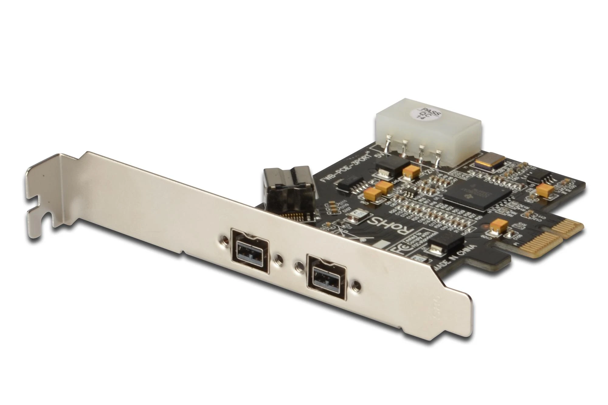 Assmann Electronic Assmann elektroninis DIGITUS valdiklis PCI-E DS-30203-2 Firewire 800/800 2x IEEE1394b +1x IEEE1394b, 5 LGW