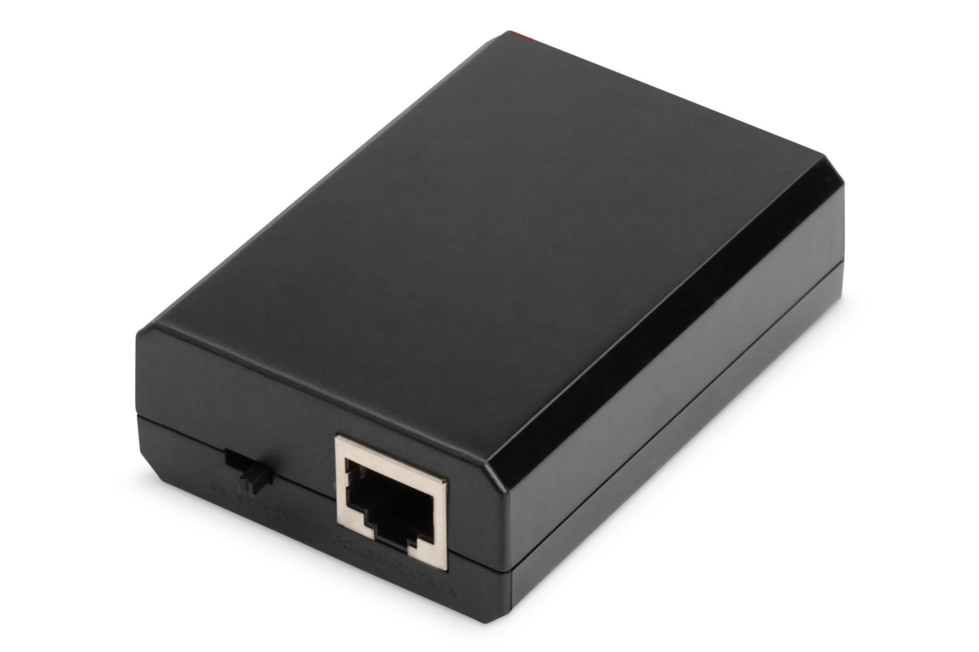 Šakotuvas Assmann Electronic DIGITUS Gigabit PoE+ Splitter 10 100 1000 Mbps 24W Įvestis: 802.3at PoE Išėjimas: 5V 2A 9V 2A 12V 2A plastikinis korpusas juodas