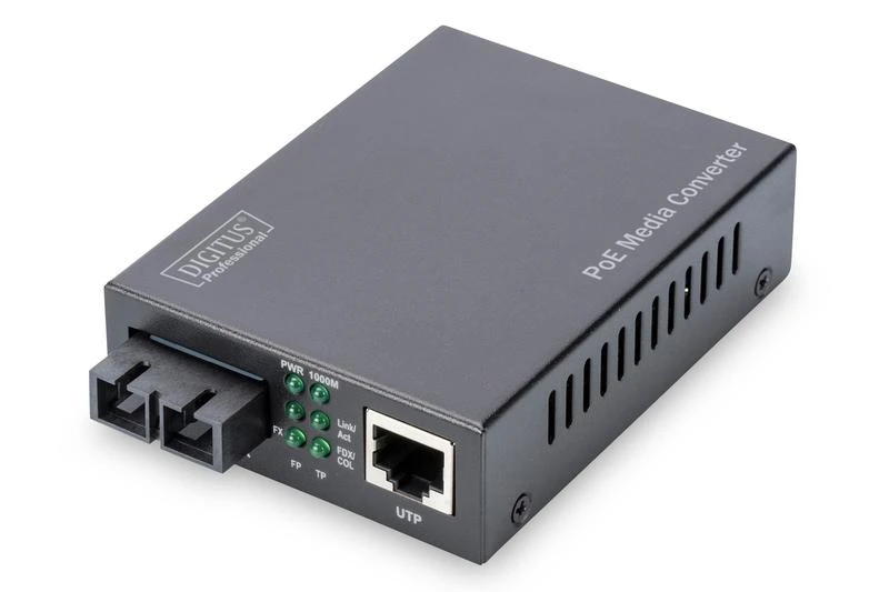 Digitus DN-82160 tinklo medijos keitiklis 1000 Mbit/ai 1310 nm Vienas režimas Juoda