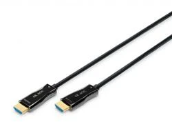Assmann Electronic „Assmann“ elektroninis ASSMANN jungiamasis kabelis HDMI hibridinis šviesolaidinis „Premium HighSpeed Ethernet“ AOC 4K 60Hz UHD tipas HDMI A/HDMI AM/M 30m