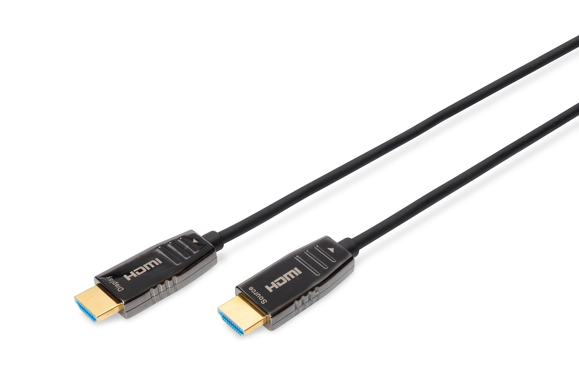 Assmann Electronic ASSMANN HDMI AOC Hibridinio pluošto prijungimo kabelis Tipas AM/M 20m UHD 8K60Hz CE auksinis bl