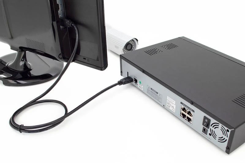 Assmann Electronic DIGITUS HDMI High Speed jungties kabelis tipas A M/M 5.0m su Ethernet Ultra HD 60p auksinis bl