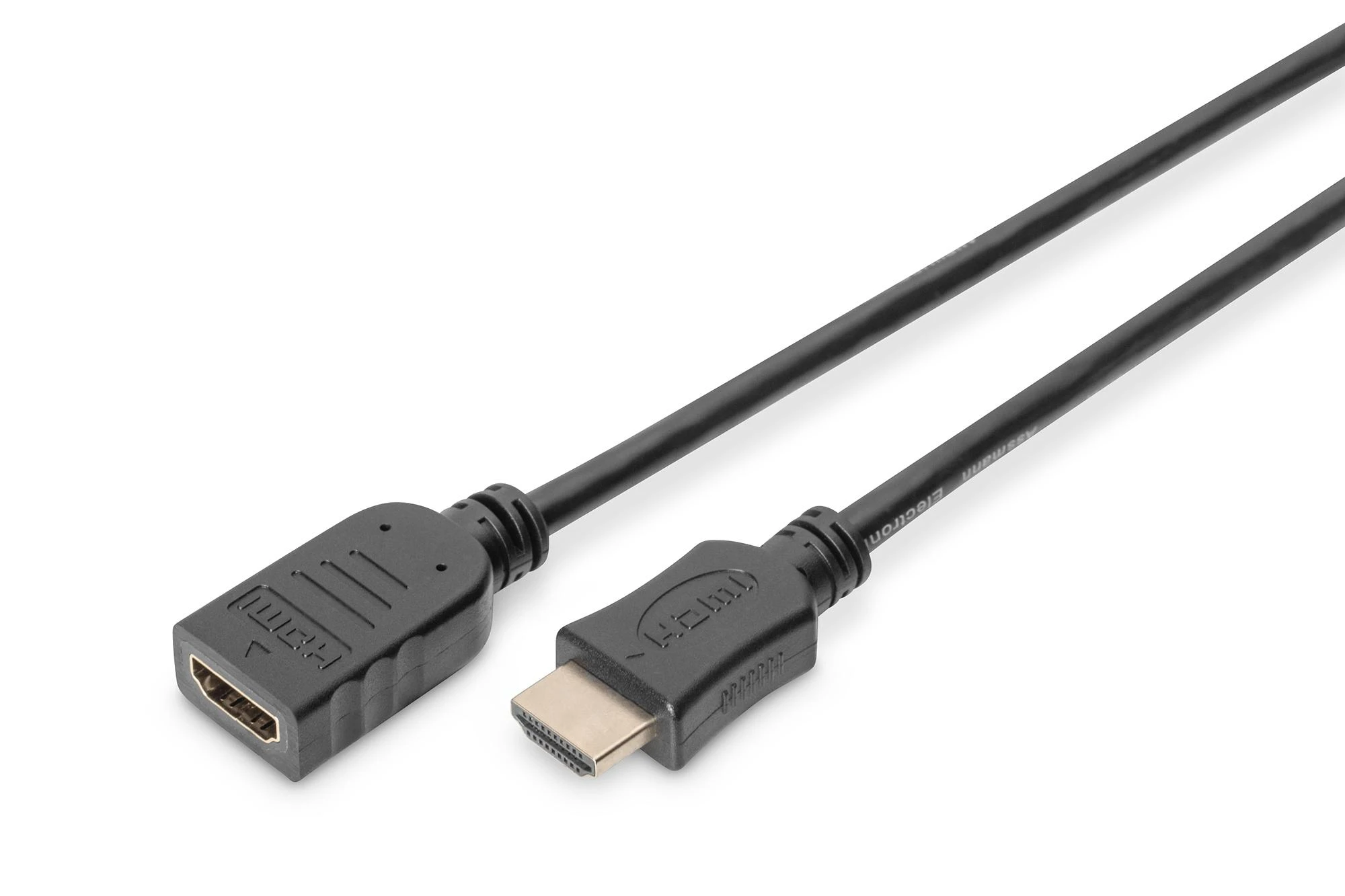 Assmann Electronic ASSMANN HDMI High Speed ilgintuvas A tipas M/F 3.0m su Ethernet Ultra HD 24p auksinis bl