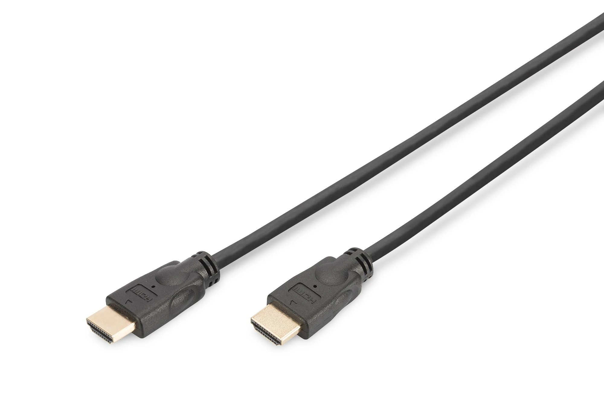 Assmann Electronic DIGITUS HDMI High Speed jungties kabelis tipas A M/M 5.0m su Ethernet Ultra HD 60p auksinis bl