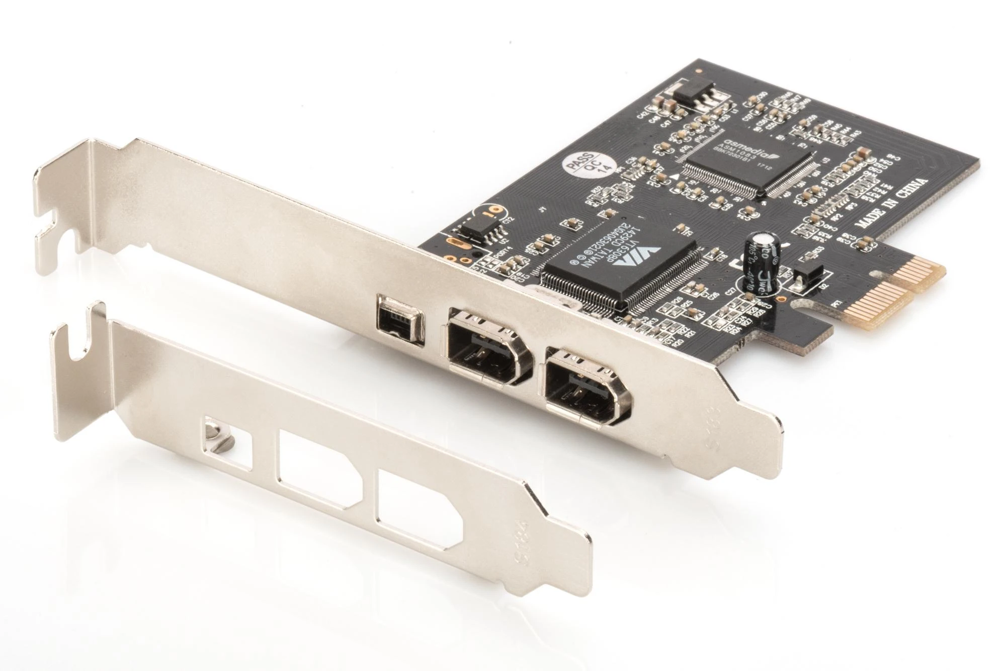 Assmann Electronic DIGITUS IEEE 1394a sąsajos kortelė PCIexpress 3 prievadas 1x int. 2x išorinis Uostai