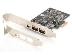 Assmann Electronic DIGITUS IEEE 1394a sąsajos kortelė PCIexpress 3 prievadas 1x int. 2x išorinis Uostai