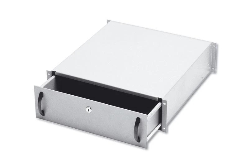 DIGITUS Schublade 3HE 483mm grau abschliebar