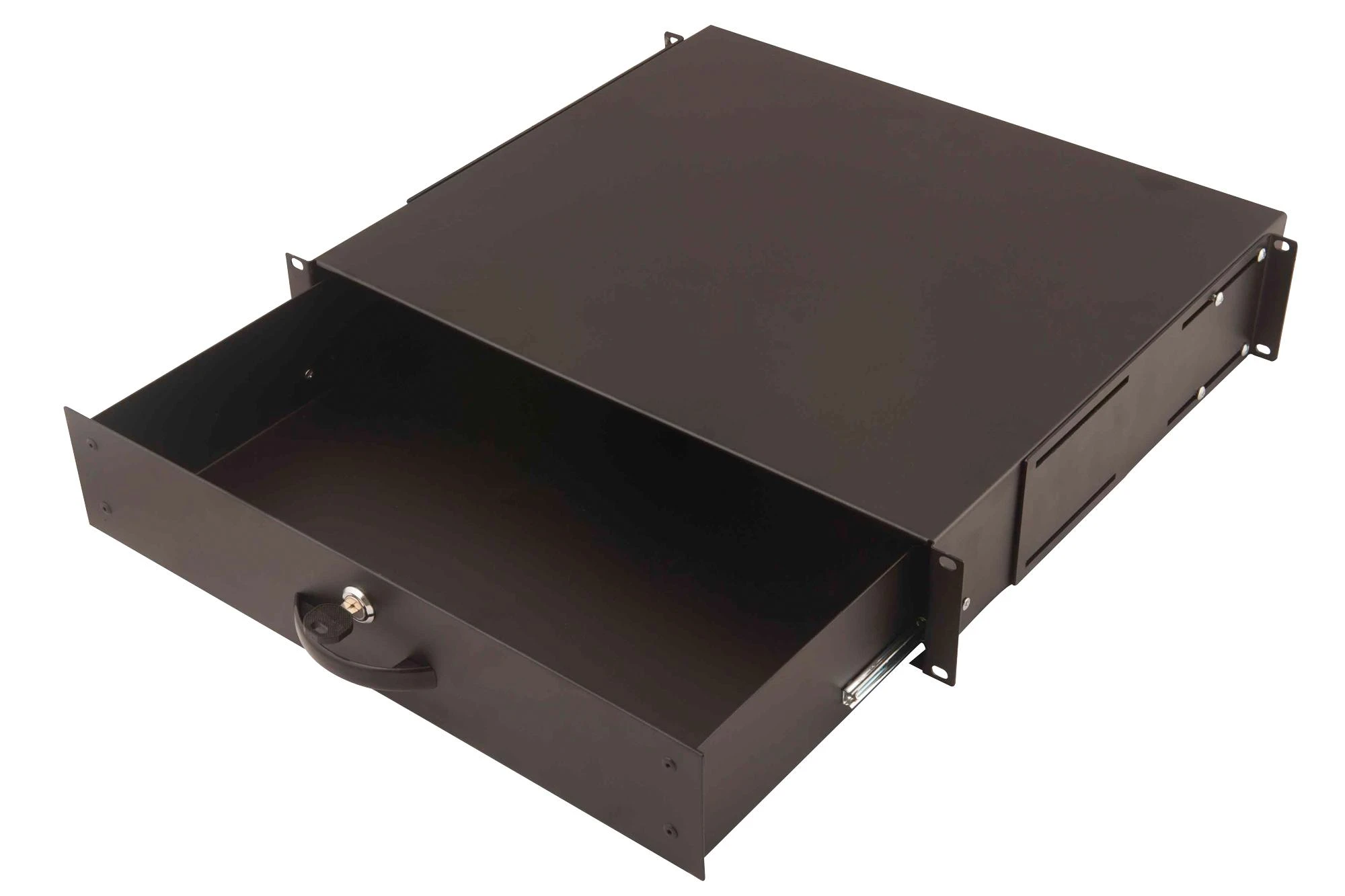 DIGITUS Schublade 2HE 483mm juodas abschliebar