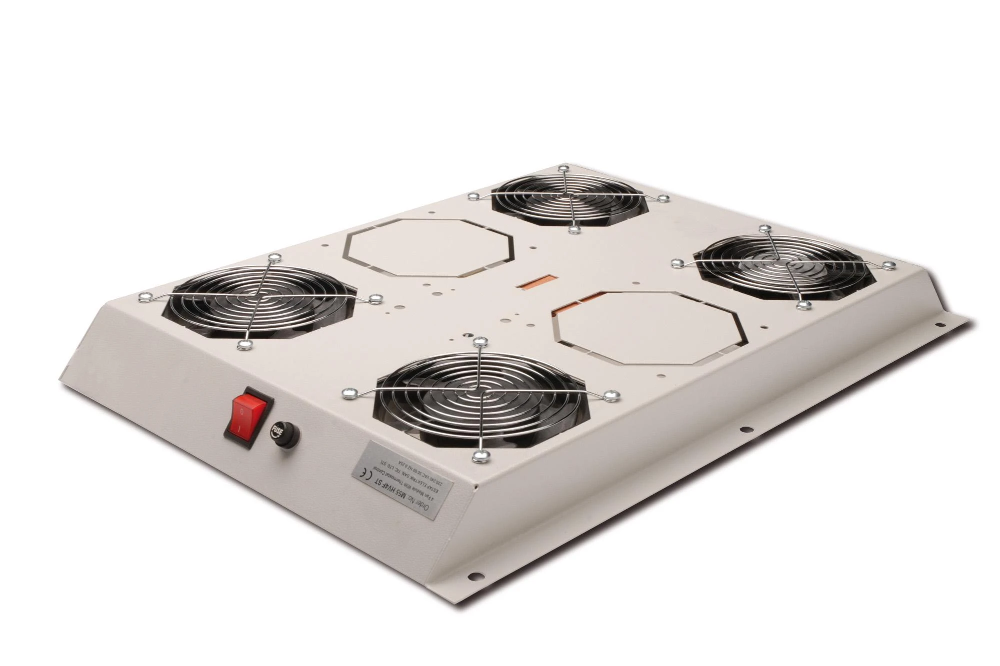 Digitus Roof oro kondicionierius serverių stelažams Unique Pilkas (DN-19 FAN-4-SRV)