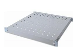 DIGITUS 19" Cabinet shelf, 1U, 500-780mm, color juodas (RAL 9005), DN-97647
