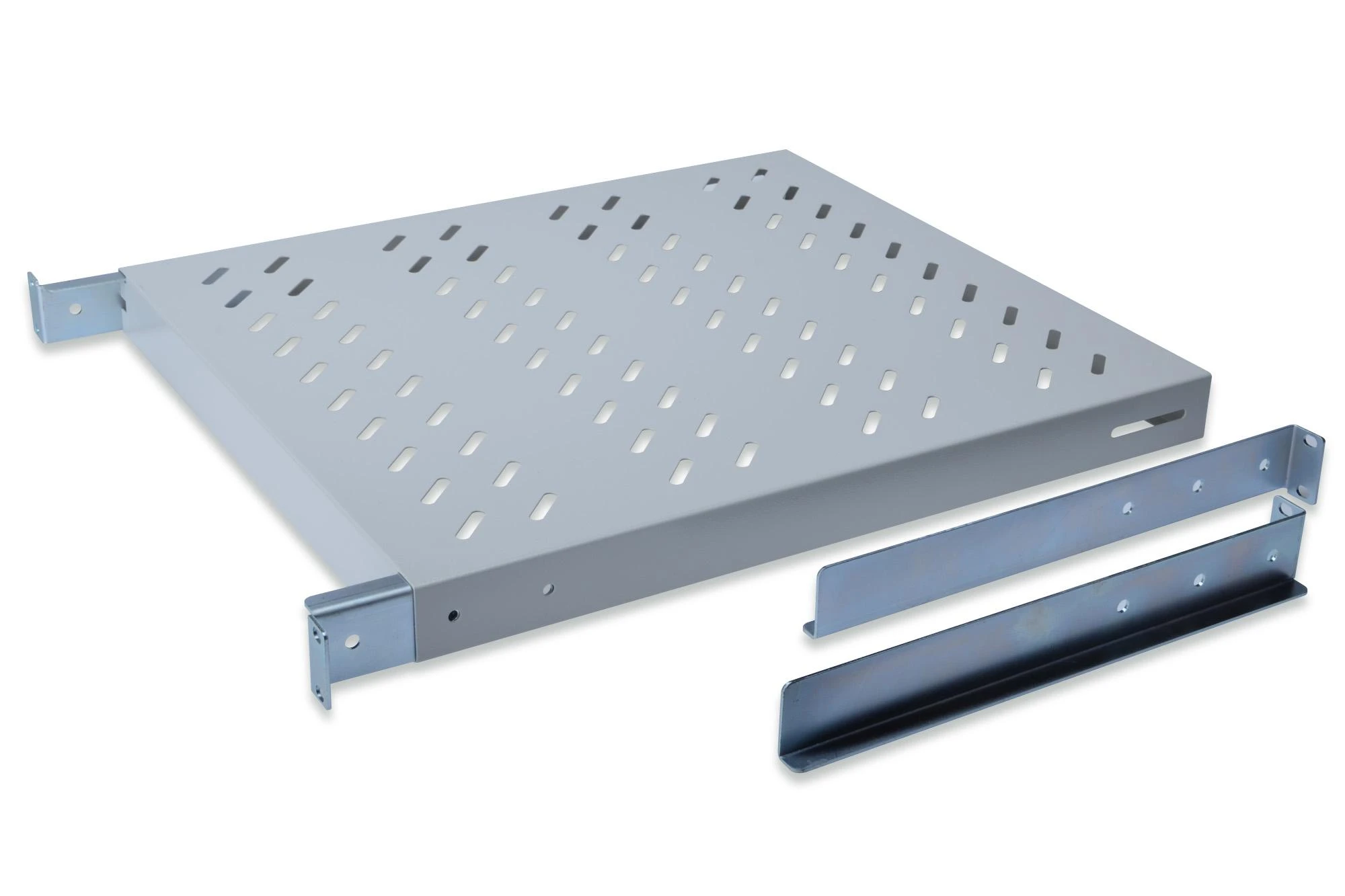 Assmann Electronic DIGITUS 19" spintos lentyna, 1U, 500-780mm, spalvotas sulankstymas (RAL 7035), DN-9