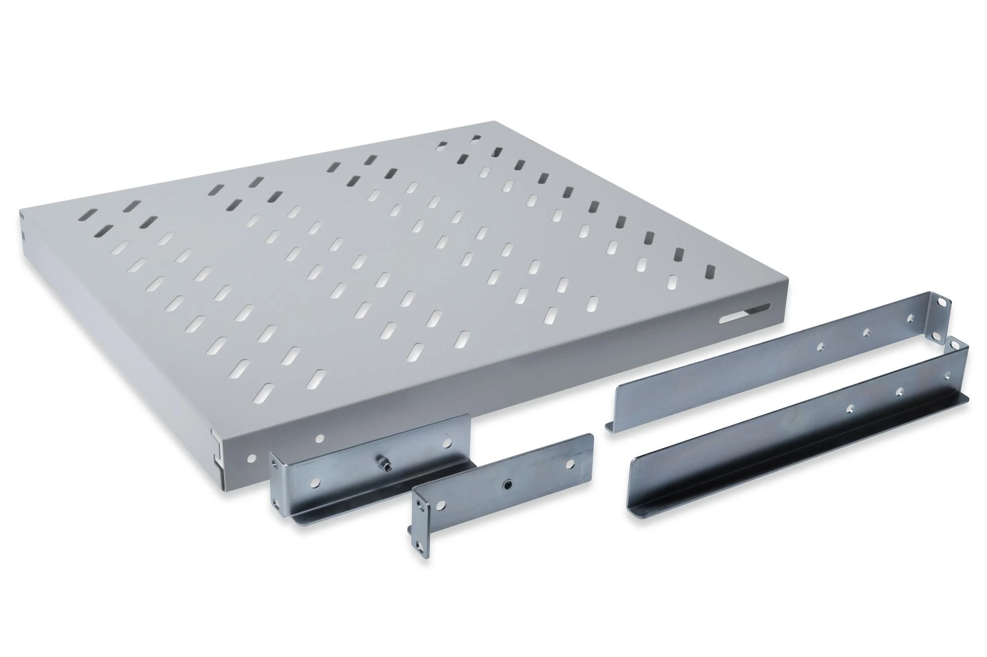 Assmann Electronic DIGITUS 19" spintos lentyna, 1U, 500-780mm, spalvotas sulankstymas (RAL 7035), DN-9