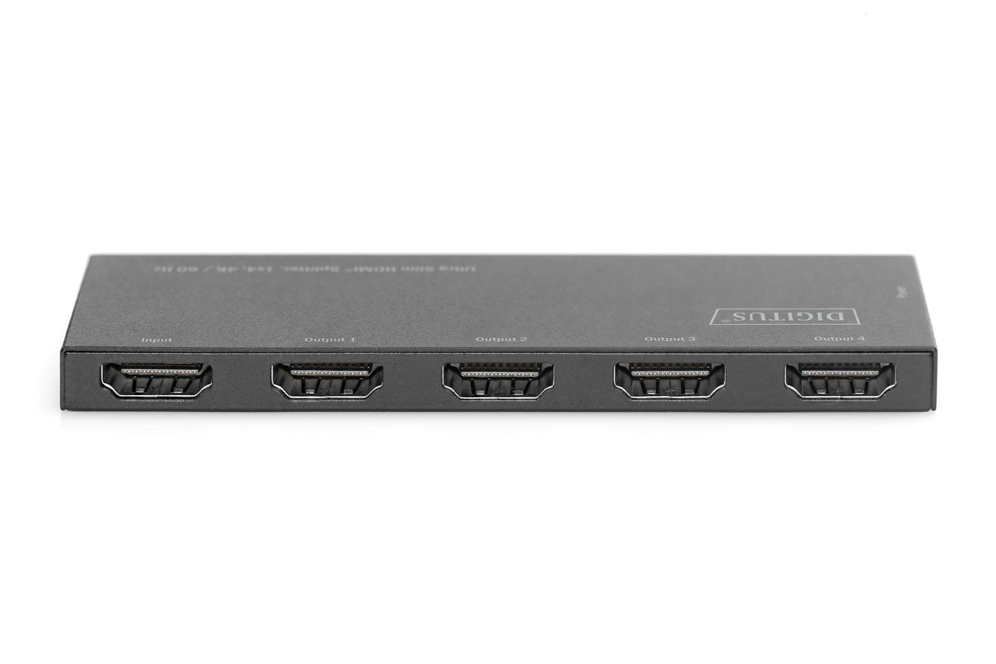 Assmann Electronic Assmann elektroninis DIGITUS DS-45323 itin plonas HDMI skirstytuvas 1x4 4K/60Hz HDR HDCP 2.2 18Gbps, maitinamas mikro USB