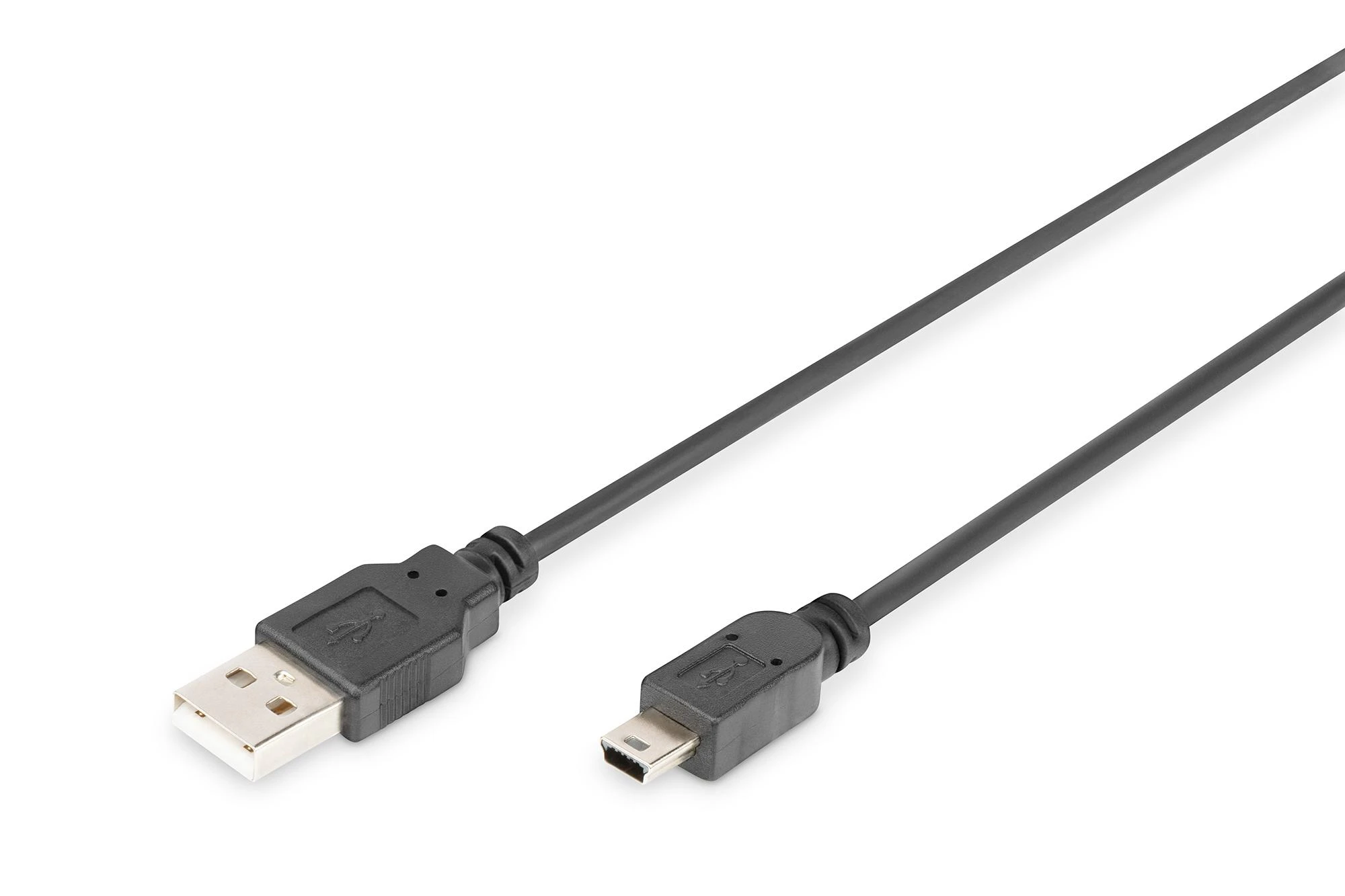Kabelis USB Digitus USB-A - 1 m Juodas (DB-300130-010-S)
