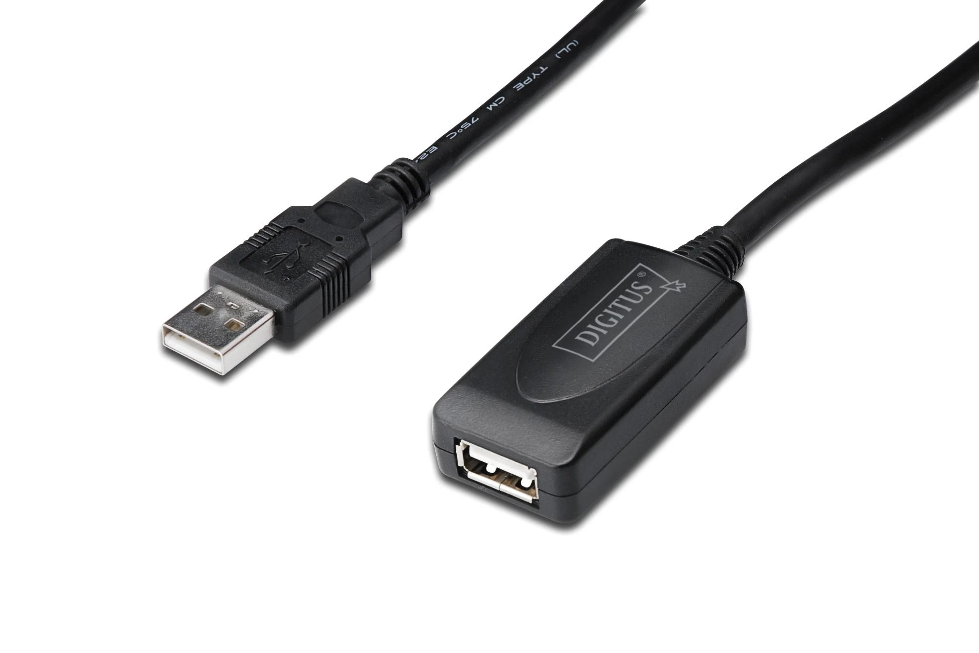 USB 2.0 ilgintuvas su stiprintuvo bloku