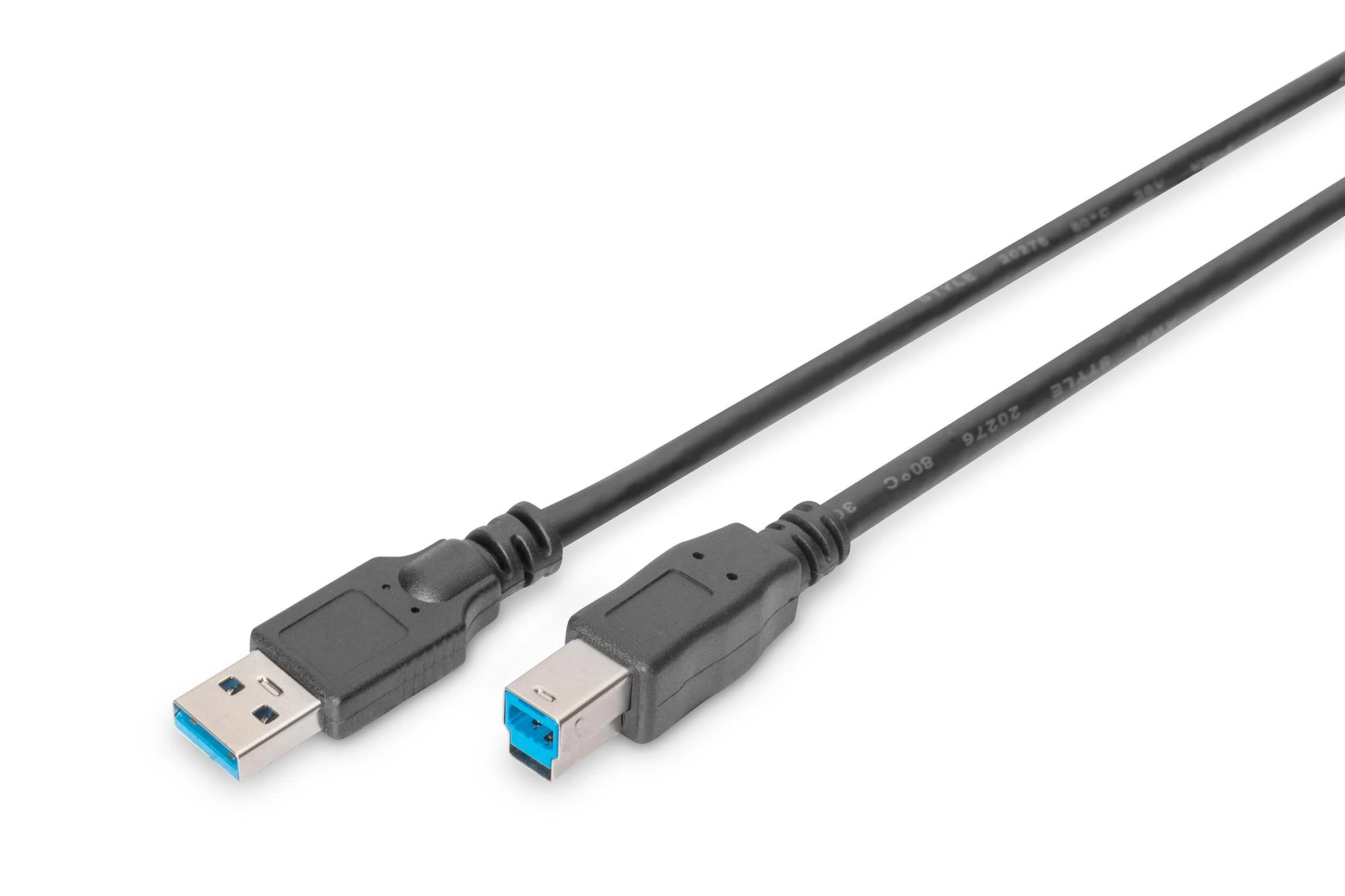 Assmann Electronic Kabelis USB Digitus USB-A - USB-B 1.8 m Juodas (AK-300115-018-S)