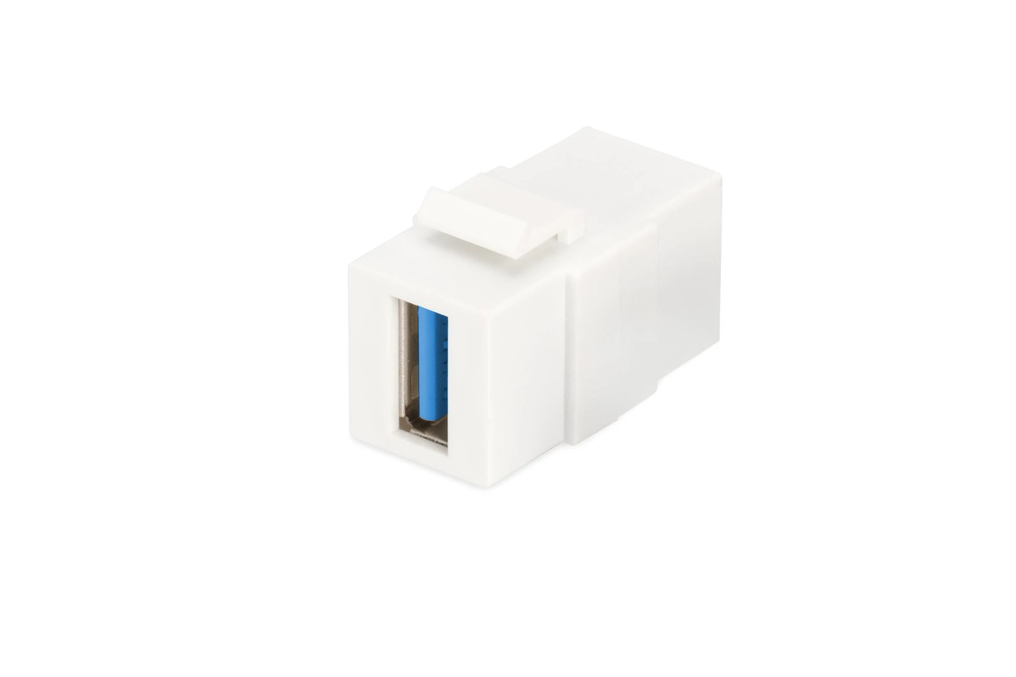 Digitus Modulis Keystone USB 3.0, jungtis lizdams ir tuščioms plokštėms, moteriška/moteris, Baltas